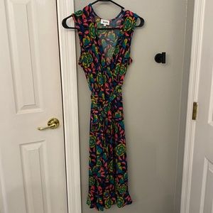 Succulent patterned dress